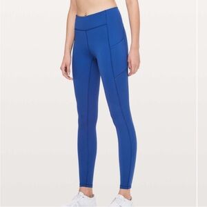 Lululemon Cyber Blue Speed Up Tight *Full-On Luxtreme 28"